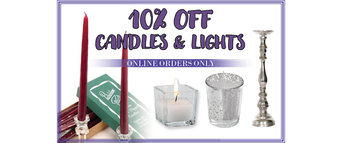 10% Off Candles & Lights! (Discount Appears In Cart)