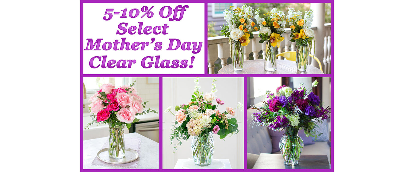 5-10% Off Select Clear Glass! (Online Orders Only)