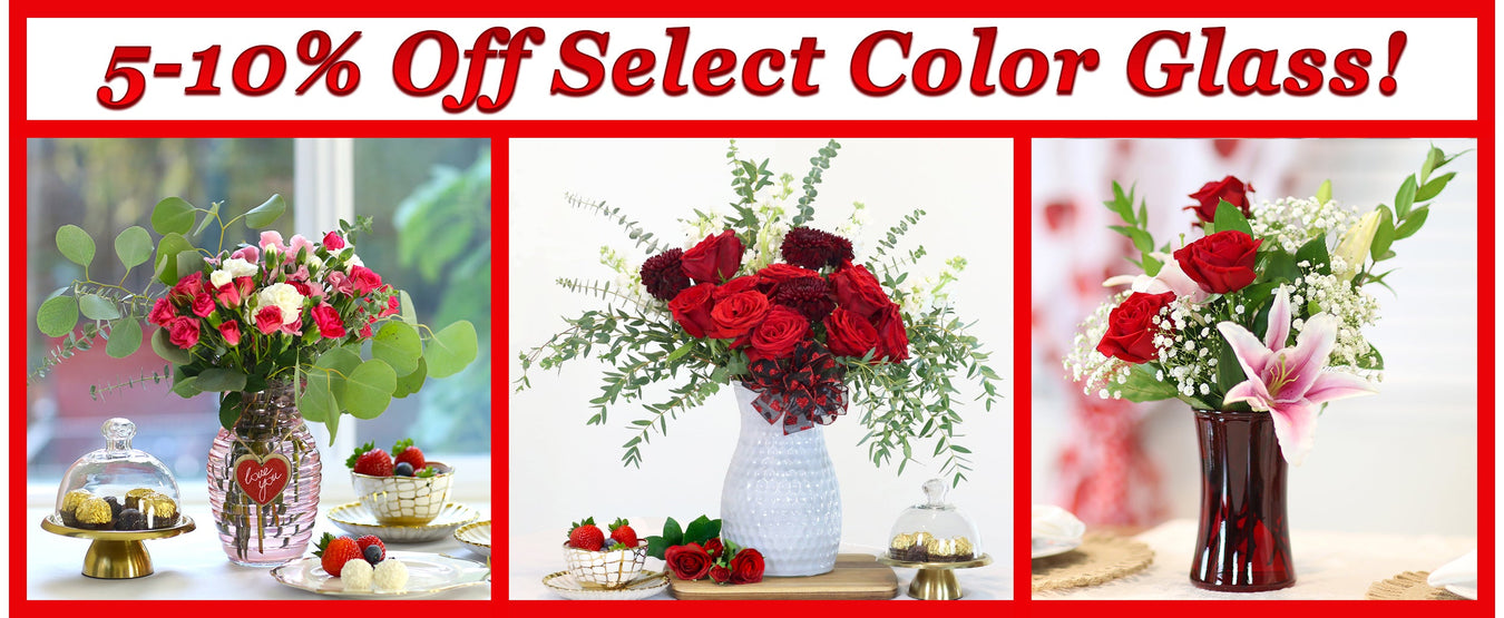 5-10% Off Select Color Glass! (Online Orders Only)