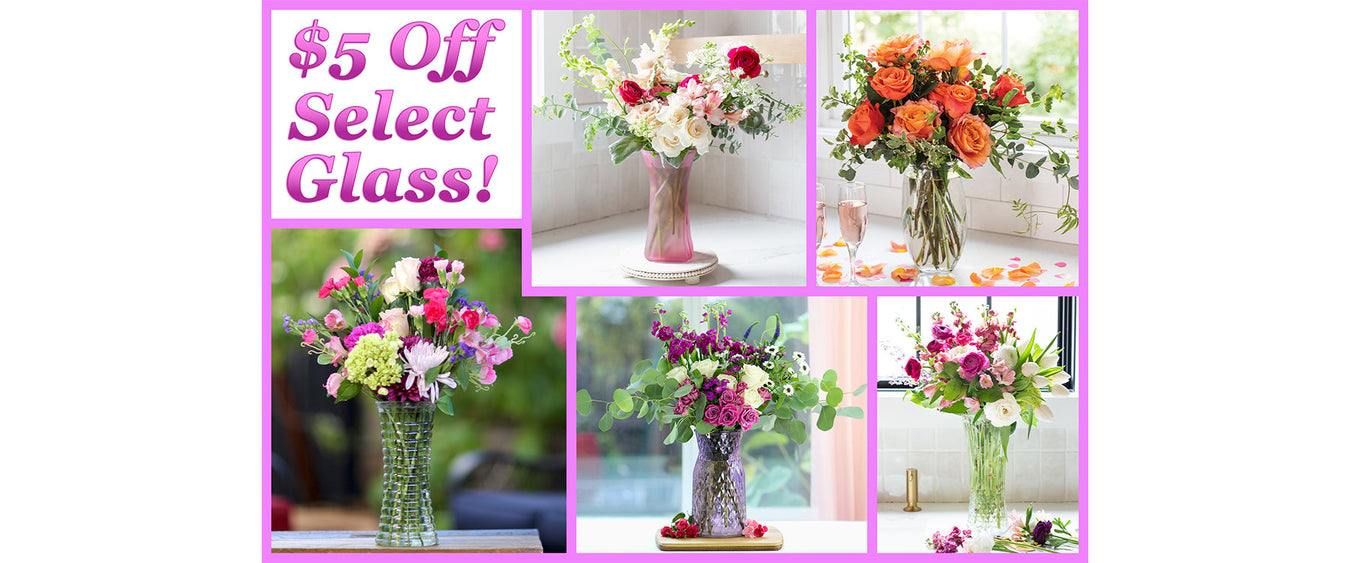 $5 Off Select Glass! (Online Orders Only)
