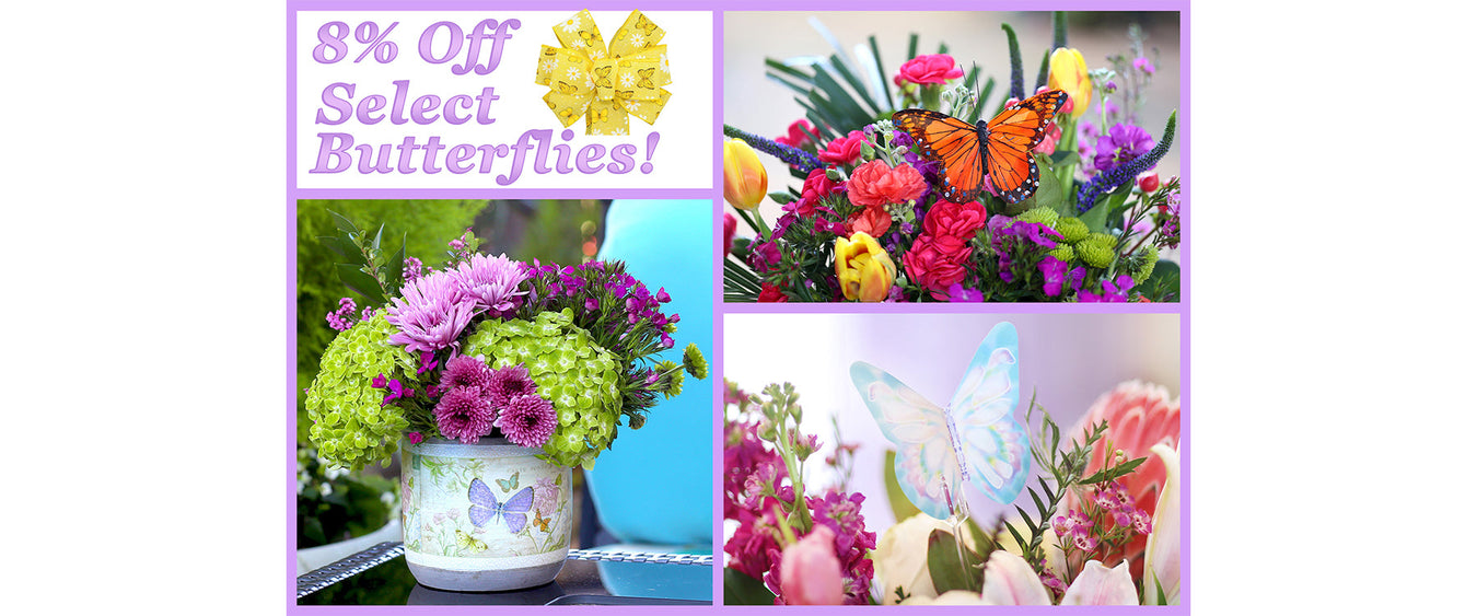 8% Off Select Butterflies! (Online Orders Only)