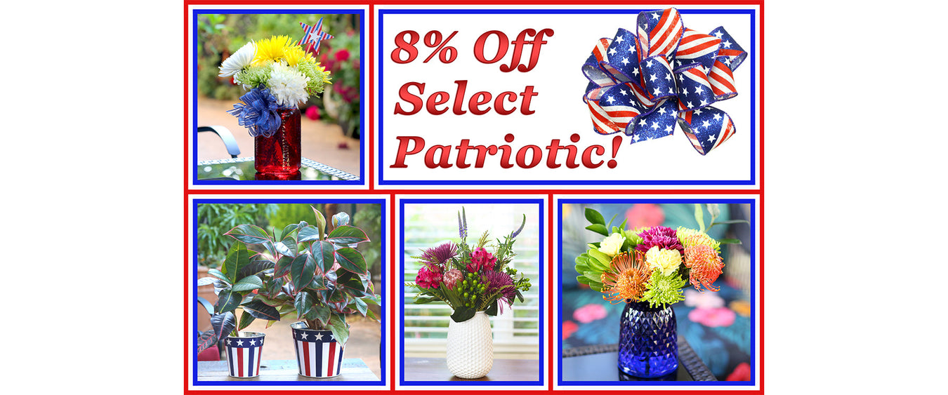8% Off Select Patriotic! (Online Orders Only)