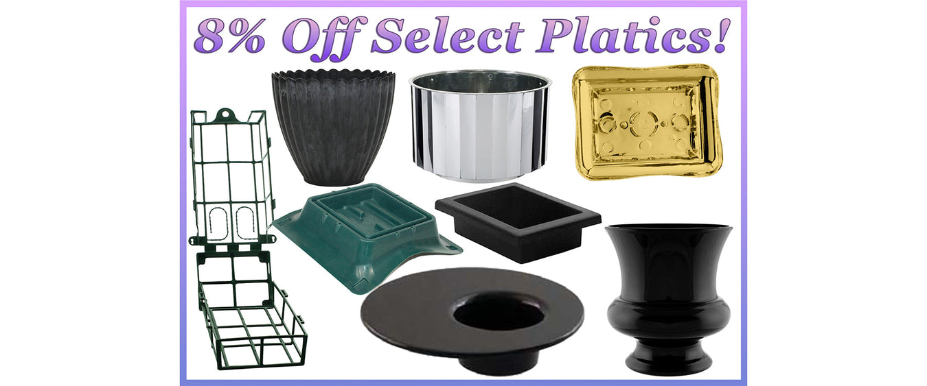 8% Off Select Plastics! (Online Orders Only)