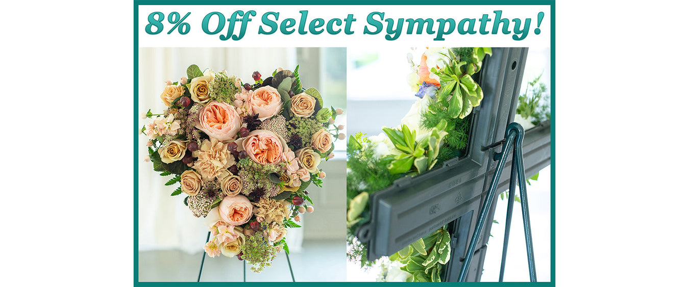 8% Off Select Sympathy! (Online Orders Only)