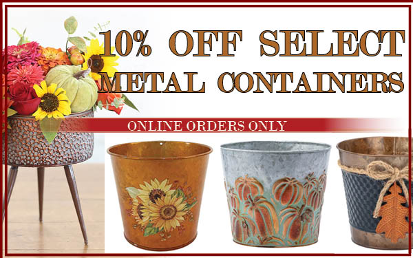 10% Off Select Metal Containers! (Discount Appears In Cart)