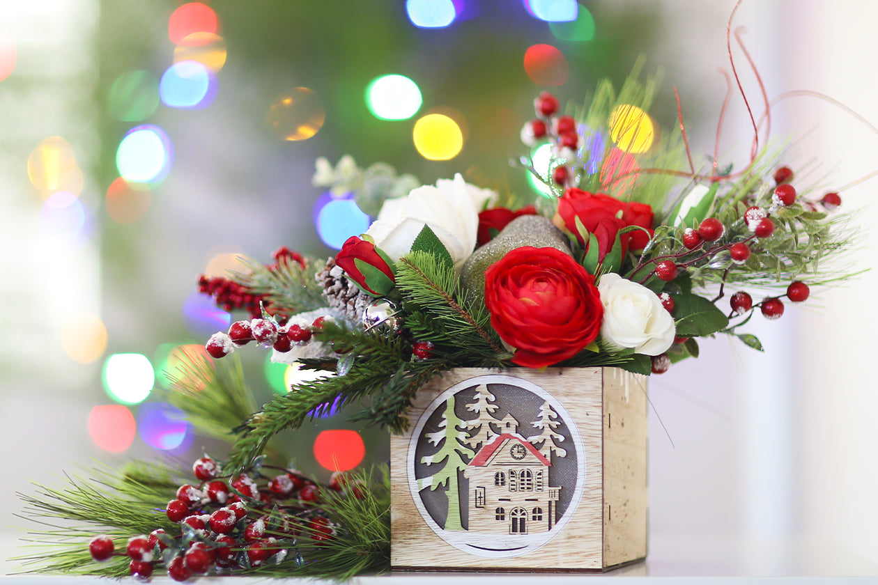 Christmas Wood Containers