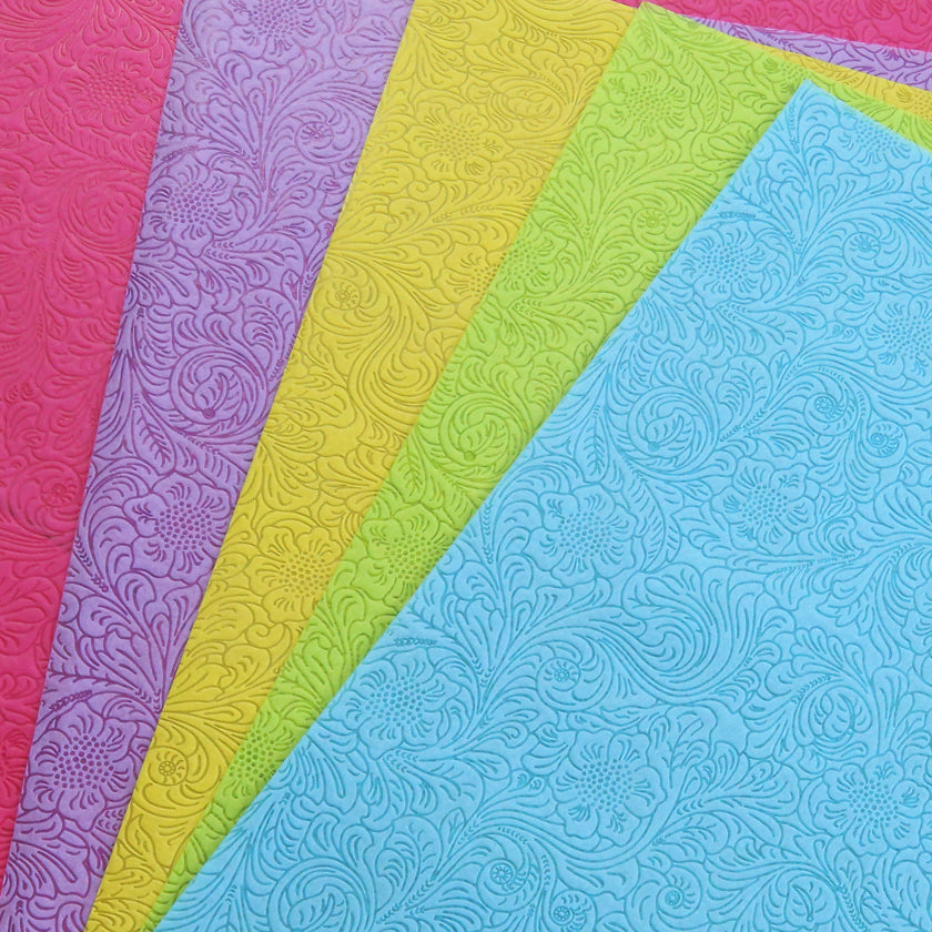Flower Embossed Floral Wrap